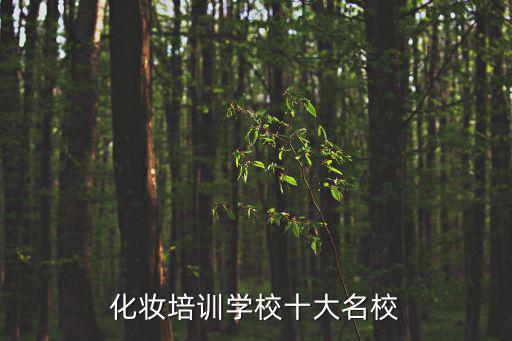 化妝培訓學校十大名校