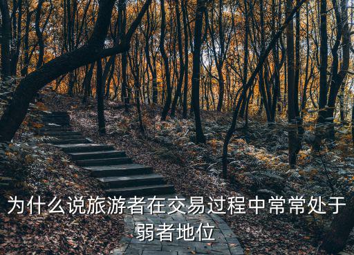 為什么說旅游者在交易過程中常常處于弱者地位