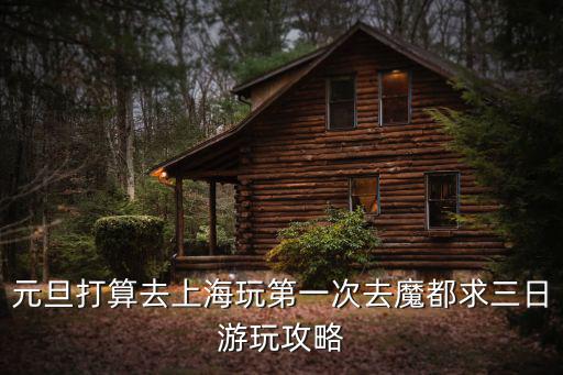 元旦打算去上海玩第一次去魔都求三日游玩攻略