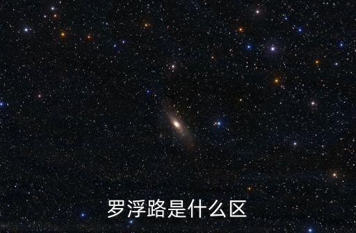 羅浮路，上海市靜安區羅浮路屬于哪個街道