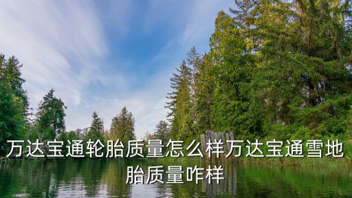 萬達(dá)寶通輪胎，萬達(dá)寶通輪胎質(zhì)量怎么樣萬達(dá)寶通雪地胎質(zhì)量咋樣