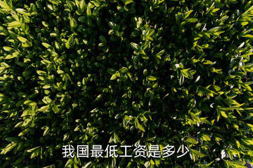 中國最低工資，我國最低工資是多少