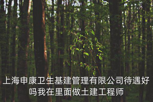 申康，上海申康衛(wèi)生基建管理有限公司待遇好嗎我在里面做土建工程師