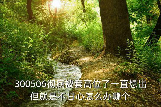 300506，推薦幾只好的股票
