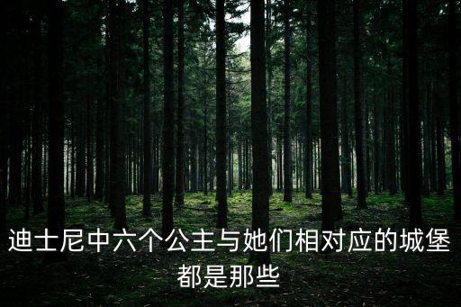 迪士尼中六個(gè)公主與她們相對(duì)應(yīng)的城堡都是那些