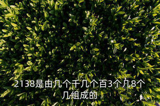 2138是由幾個千幾個百3個幾8個幾組成的