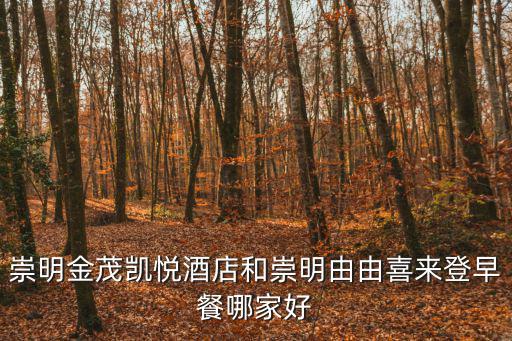 崇明金茂凱悅酒店，金茂大廈上的五星級酒店叫什么名字