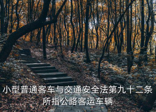 小型普通客車與交通安全法第九十二條所指公路客運(yùn)車輛