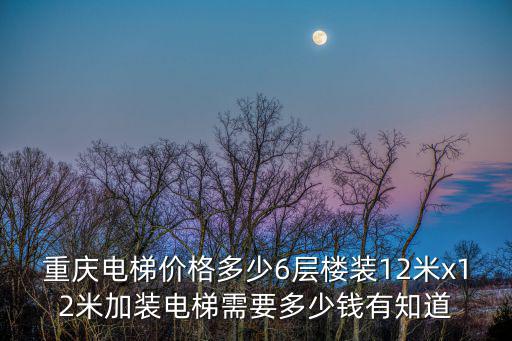重慶電梯價格多少6層樓裝12米x12米加裝電梯需要多少錢有知道