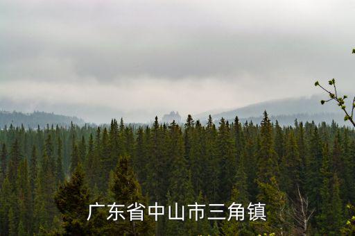 中山三角，中山市三角高平工業(yè)區(qū)是哪個(gè)區(qū)的