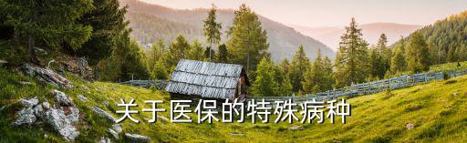 特殊病種，醫(yī)保里的特殊病種有哪幾種
