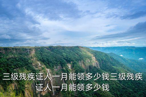 三級殘疾證人一月能領(lǐng)多少錢三級殘疾證人一月能領(lǐng)多少錢