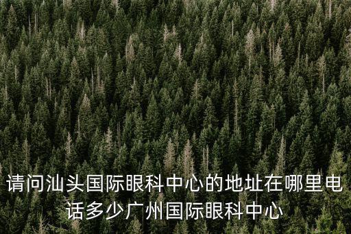 請(qǐng)問(wèn)汕頭國(guó)際眼科中心的地址在哪里電話多少?gòu)V州國(guó)際眼科中心