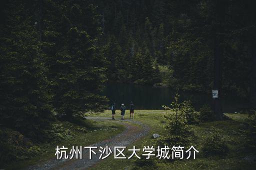杭州下沙區大學城簡介