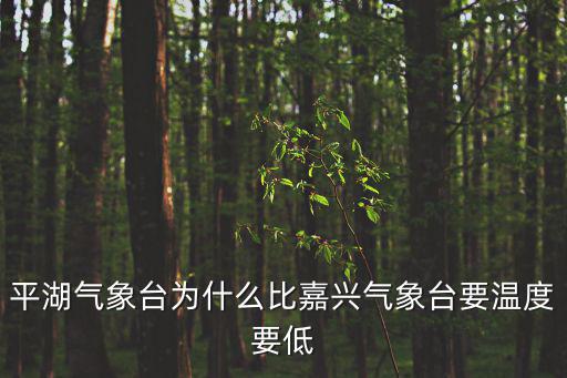 平湖氣象臺為什么比嘉興氣象臺要溫度要低
