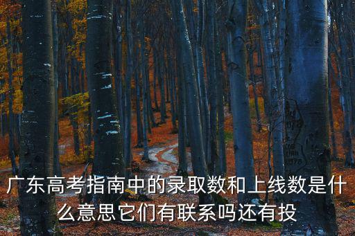 廣東高考錄取，廣東高考錄取規則