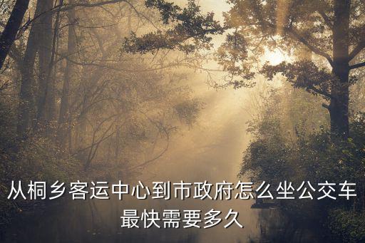 桐鄉市政府，桐鄉市長是誰