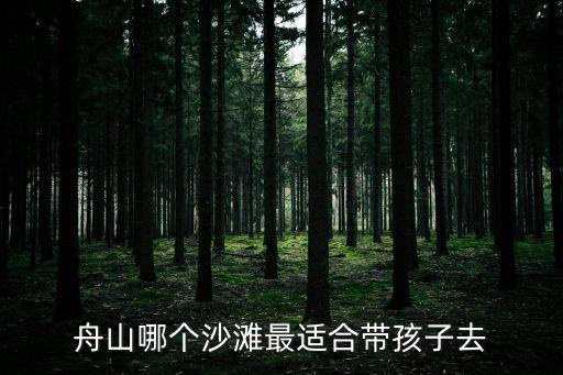 舟山哪個(gè)沙灘最適合帶孩子去