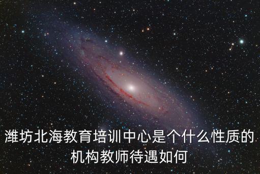 濰坊北海教育培訓中心是個什么性質的機構教師待遇如何