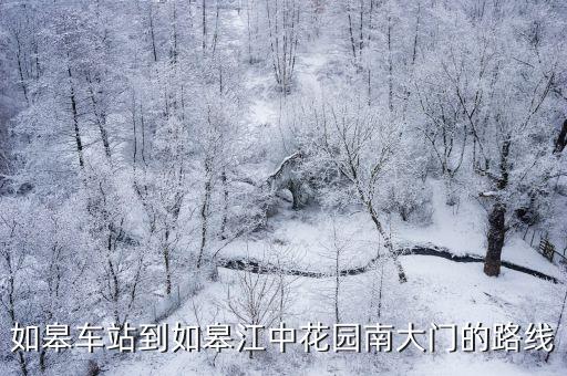 如皋車(chē)站到如皋江中花園南大門(mén)的路線