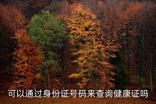 健康證在手機上怎么查，可以通過身份證號碼來查詢健康證嗎