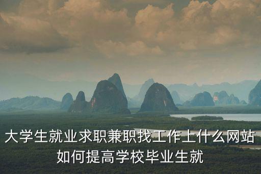 大學生就業(yè)求職兼職找工作上什么網(wǎng)站如何提高學校畢業(yè)生就