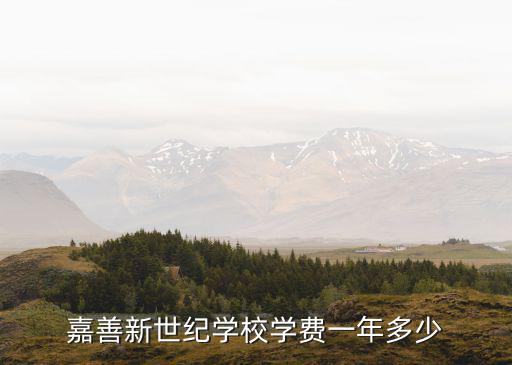 嘉善新世紀學校學費一年多少