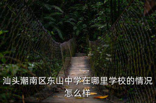 汕頭潮南區東山中學在哪里學校的情況怎么樣