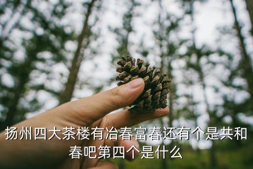 冶春，富春冶春錦春哪家好揚州的朋友請指點哈