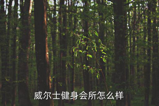 威爾士健身會所怎么樣