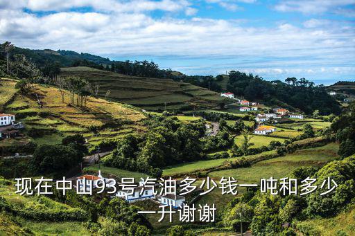 中山油價，現在中山93號汽油多少錢一噸和多少一升謝謝