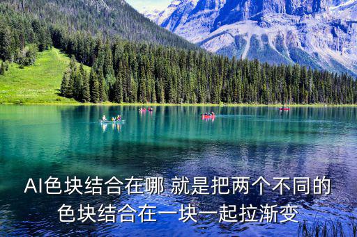 AI色塊結(jié)合在哪 就是把兩個(gè)不同的色塊結(jié)合在一塊一起拉漸變