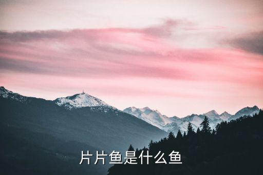 片片魚，烏江片片魚是什么魚