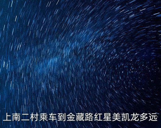 上南二村乘車到金藏路紅星美凱龍多遠(yuǎn)