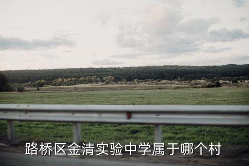 路橋區金清實驗中學屬于哪個村