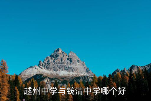 越州中學(xué)與錢清中學(xué)哪個好