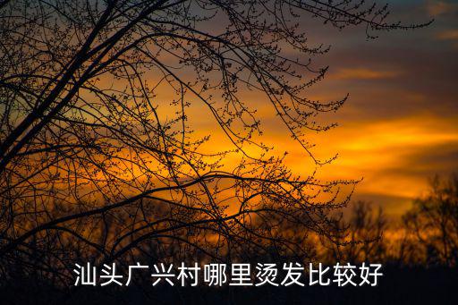 汕頭廣興村哪里燙發比較好