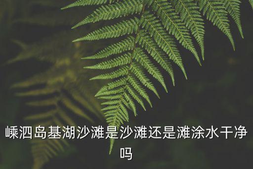 嵊泗島基湖沙灘是沙灘還是灘涂水干凈嗎