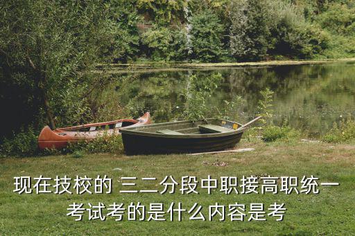 現在技校的 三二分段中職接高職統一考試考的是什么內容是考