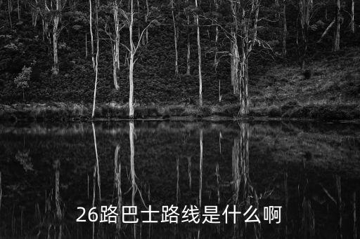 26路巴士路線是什么啊