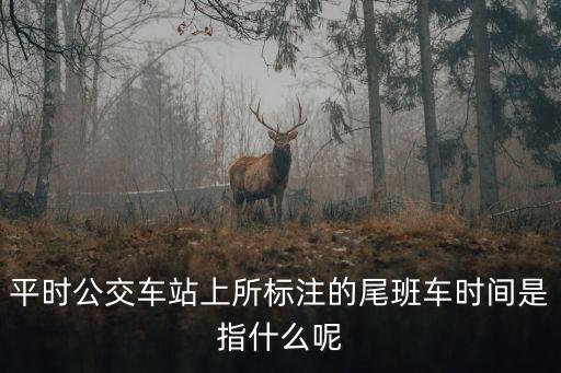 平時公交車站上所標(biāo)注的尾班車時間是指什么呢