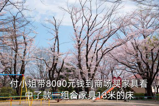 付小姐帶8000元錢到商場買家具看中了款一組合家具18米的床