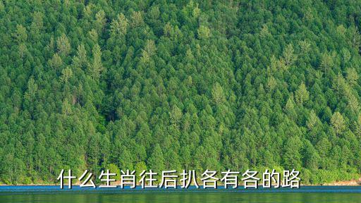 什么生肖往后扒各有各的路