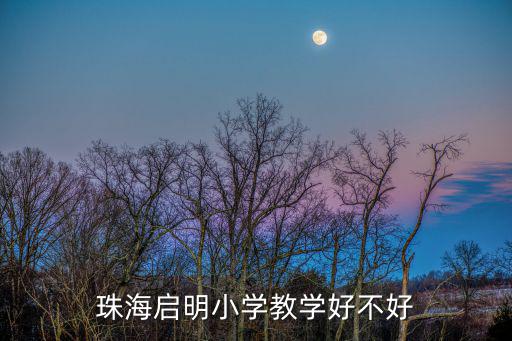 珠海啟明小學教學好不好