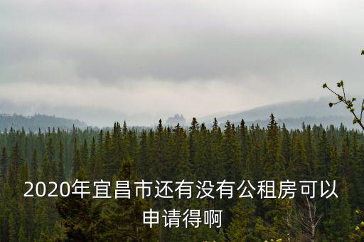 2020年宜昌市還有沒有公租房可以申請得啊