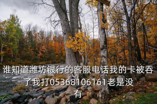 誰知道濰坊銀行的客服電話我的卡被吞了我打05368106161老是沒有