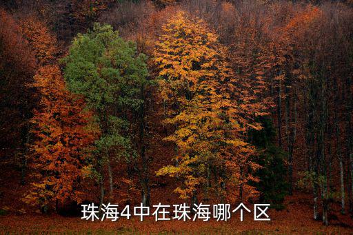 珠海市第四中學(xué)，珠海4中在珠海哪個區(qū)