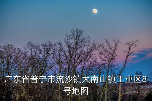 廣東省普寧市流沙鎮大南山鎮工業區8號地圖
