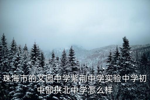 珠海市紫荊中學，珠海紫荊中學鳳凰路校區在哪