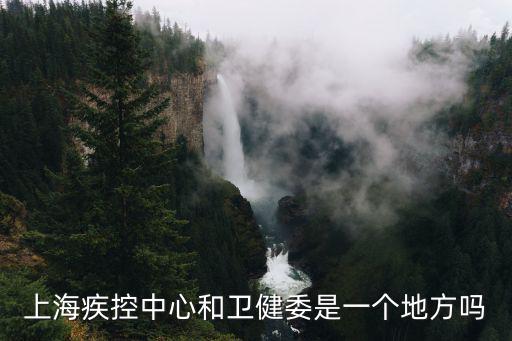 上海疾控中心和衛健委是一個地方嗎